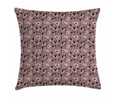 Dancers and Flowers Pillow Cover