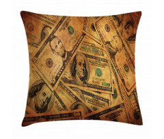Fiver Sawbuck and C-Note Pillow Cover