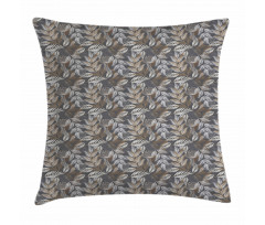 Rustic Branches Leaves Pillow Cover