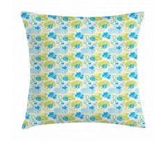 Pastel Whimsical Doodle Pillow Cover