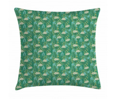 Blooming Leaves Petals Pillow Cover