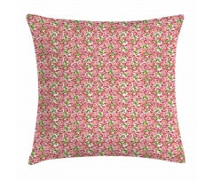 Vintage Peony Bouquet Pillow Cover