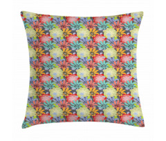 Romantic Bouquet Doodle Pillow Cover