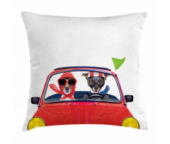 Jack Russell Couple Pillow Cover