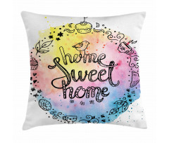 Words in a Circle Pillow Cover