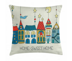 Apartments Town Pillow Cover