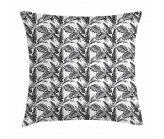 Tropical Tree Leaves Pillow Cover