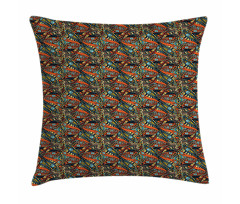 Abstract Waves Pattern Pillow Cover