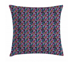 Spiral Brush Graffiti Pillow Cover