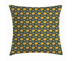 Yellow Chrysanthemum Pillow Cover