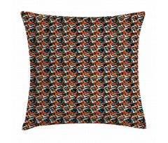 Brush Marks Pattern Pillow Cover