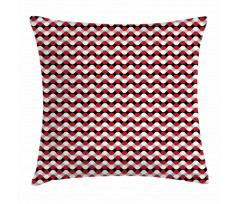 Bicolor Oval Shapes Pillow Cover