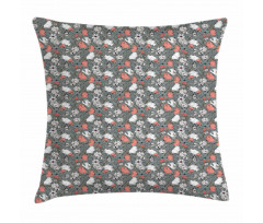 Rustic Flowers Pattern Pillow Cover