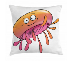 Funny Jellyfish Pillow Cover