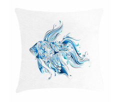 Abstract Betta Splenden Pillow Cover