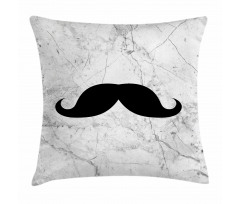 Mustache Motif Retro Pillow Cover