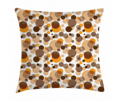Chaotic Spots Rings Pillow Cover