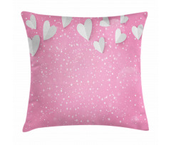 3D Hearts Wings Pillow Cover