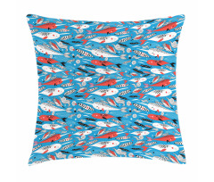 Underwater Life Pattern Pillow Cover