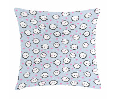 Cartoon Whales Pillow Cover