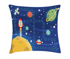 Racing in Cosmos Pillow Cover