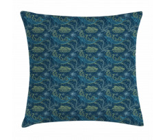 Marine Fauna and Flora Pillow Cover