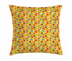 Bunnies Daisies Funky Pillow Cover
