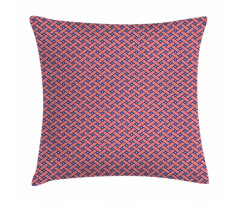 Diagonal Stripes Stars Pillow Cover