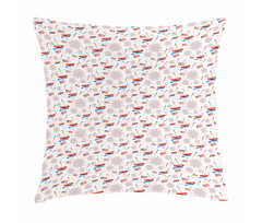 July Flags Pillow Cover