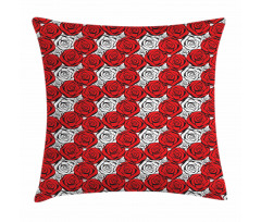 Roses Contours Pillow Cover