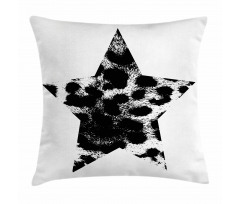 Star Shape Grunge Pillow Cover
