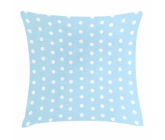 Polka Dots Blue and White Pillow Cover