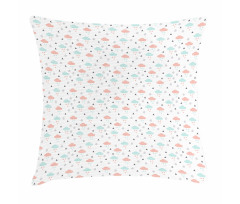 Clouds Raindrops Winter Pillow Cover