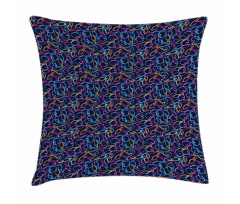 Vibrant Color Outlines Pillow Cover