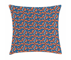 Doodle Hearts and Flowers Pillow Cover