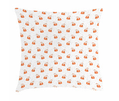Orange Forest Animal Pillow Cover