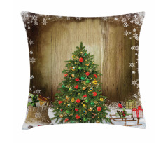 Pine Tree Presents Pillow Cover