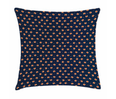 Small Orange Forest Mammal Pillow Cover