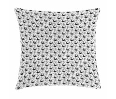 Flying Swallows Stars Pillow Cover