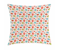 Pots Cups and Spoons Pillow Cover