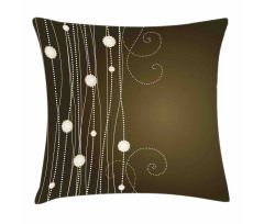Dotted Lines Vintage Pillow Cover