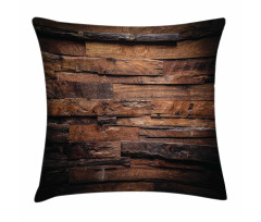 Rough Dark Timber Pillow Cover
