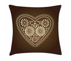 Romantic Heart Pattern Pillow Cover