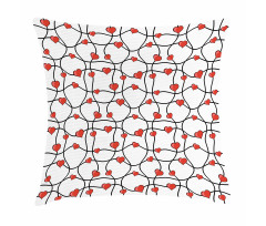 Geometric Hearts Pillow Cover