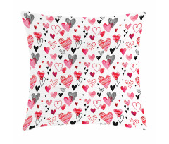 Doodle Heart Designs Pillow Cover
