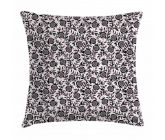 Pomegranate Floral Pillow Cover