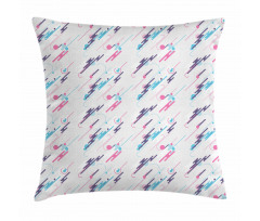 Eighties Style Futuristic Pillow Cover