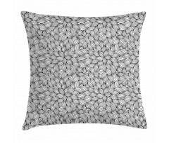Line Art Foliage Pillow Cover