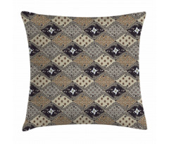 Old Fashioned Batik Pattern Pillow Cover