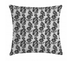 Lace Style Floral Pillow Cover